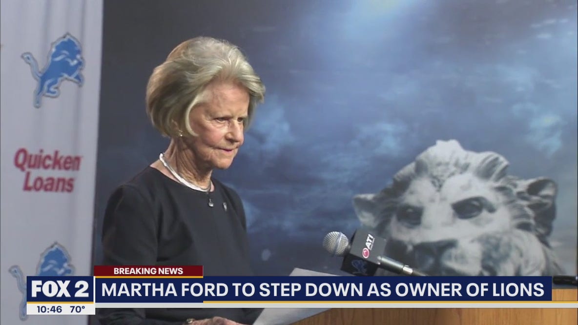 Detroit Lions owner Martha Ford steps down